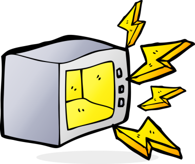 bir insan tarafından çizilmiş mikro dalga çizgi film