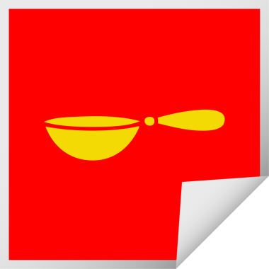 Bir insan tarafından çizilmiş bir kaşık karikatürü.