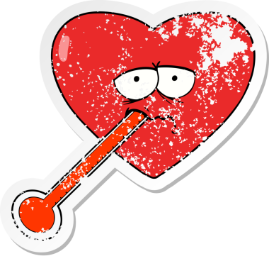 Bir insan tarafından çizilmiş, kederli bir aşk karikatürü.