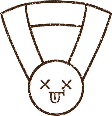 Bir insan tarafından çizilen Altın Madalya Kömür