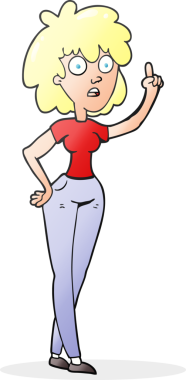 Bir insan tarafından çizilmiş serbest çizim kadın.