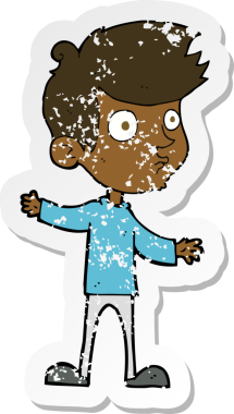 Bir insan tarafından çizilmiş garip bir çizgi filmin gerilimli yapıştırması.