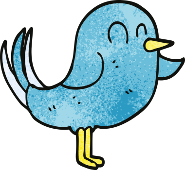 Bir insan tarafından çizilmiş karalama kuşu.