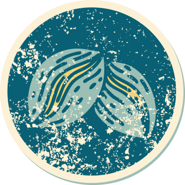 Bir insan tarafından çizilmiş kahve çekirdeğinin sembolik dövmeli görüntüsü.