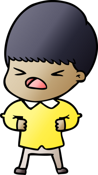 Çizgi film bir insan tarafından çizilmiş stresli adam