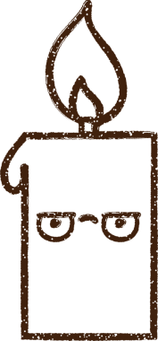 Mum Kömürü Bir insan tarafından çizilmiş