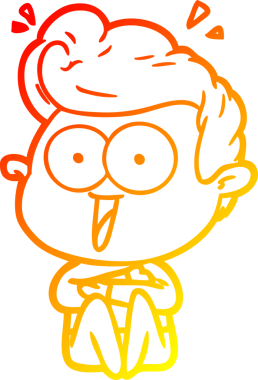 Bir insan tarafından çizilmiş çizgi film karakteri çizimi.