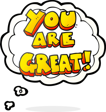 Sen bir insan tarafından çizilmiş harika bir düşünce baloncuğu karikatürüsün.