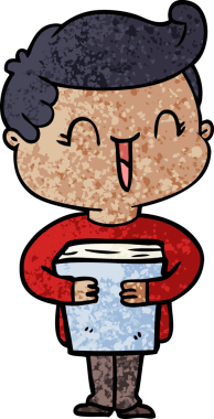 Bir insan tarafından çizilmiş gülen çocuk.