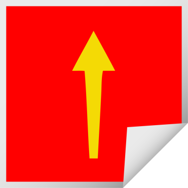 Bir insan tarafından çizilmiş kare soyulmuş tuhaf çizgi film oku.