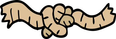 Bir insan tarafından çizilmiş karalama halatı.