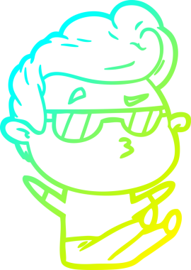 Bir insan tarafından çizilmiş karikatür karikatürü.