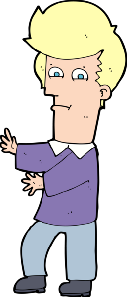 Bir insan tarafından çılgınca çizilmiş bir çizgi film karakteri.