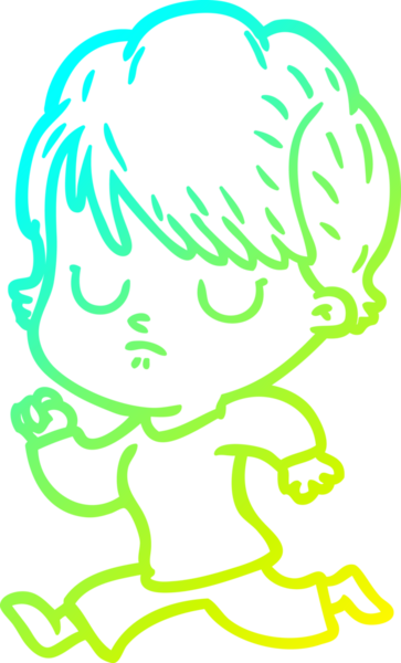 Bir insan tarafından çizilmiş bir karikatür kadın çizimi.