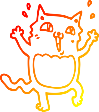 İnsan tarafından çizilmiş çılgın bir çizgi film çizimi.