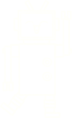 Bir insan tarafından çizilen robot tebeşiri.