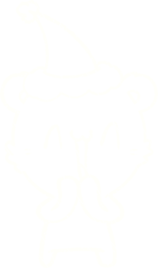 Bir insan tarafından çizilmiş Noel Ayısı Tebeşiri