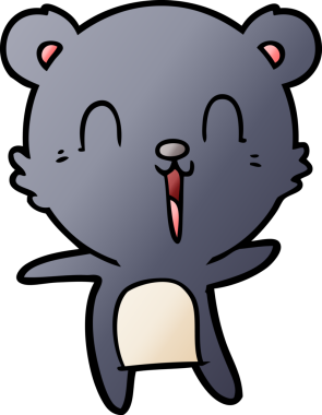 Bir insan tarafından çizilmiş bir çizgi film karakteri.