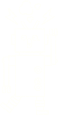 Bir insan tarafından çizilen Kırık Robot Tebeşiri