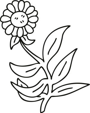 Bir insan tarafından çizilmiş garip bir karikatür çizimi.