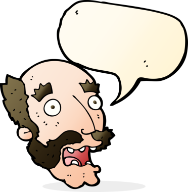 Bir insan tarafından çizilen konuşma baloncuğuyla yaşlı bir adamı şok etti.