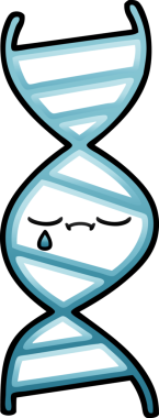 Bir insan tarafından çizilen DNA iplikçiklerinin gölgeli çizimi