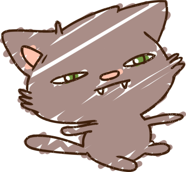 Bir insan tarafından çizilen Kedi Tebeşiri