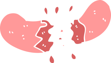 Bir insan tarafından çizilmiş düz renkli çizim sosisi