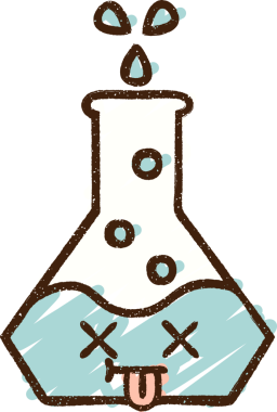 Bir insan tarafından çizilen Kimyasal Tebeşir