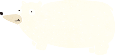 Bir insan tarafından çizilmiş komik çizgi film ayısı.