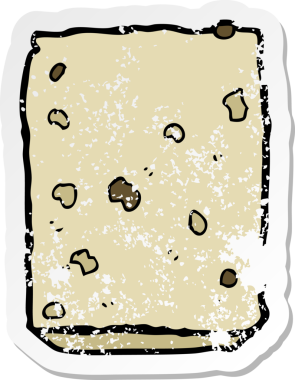 Bir insan tarafından çizilmiş karikatür bisküvisi.