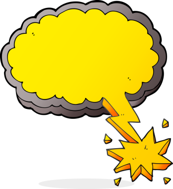 Bir insan tarafından çizilmiş serbest çizim karikatür aydınlatma sembolü