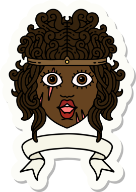 Bir insan tarafından çizilmiş barbar bir insan karakterinin çıkartması.