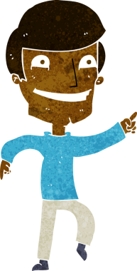 Bir insan tarafından çizilmiş mutlu adam çizgi filmi.