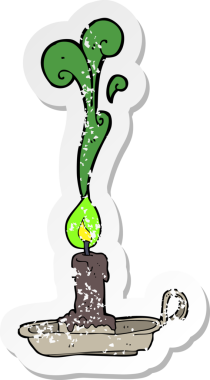 Bir insan tarafından çizilmiş ürkütücü bir çizgi filmin gerilimli yapıştırması.