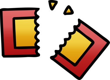 Bir insan tarafından çizilmiş bir sinema biletinin gölgeli çizgi filmi.