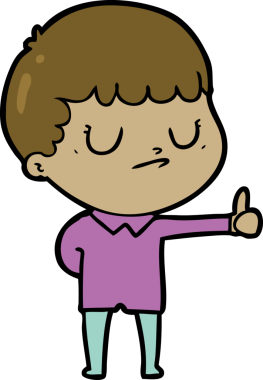 Bir insan tarafından çizilmiş huysuz çocuk çizgi filmi.