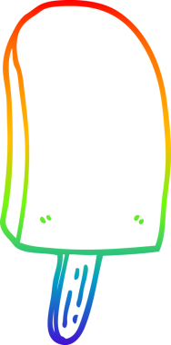 Bir insan tarafından çizilmiş bir buz lolipopunun çizimi.