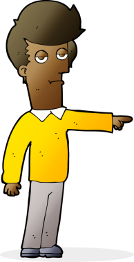 Bir insan tarafından çizilmiş çizgi filmdeki adam.