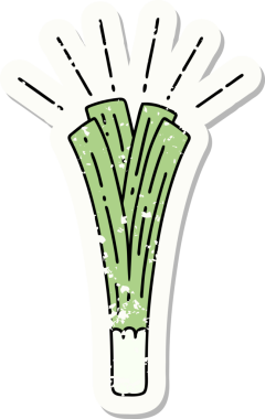 Bir insan tarafından çizilmiş eski bir dövme çıkartması.