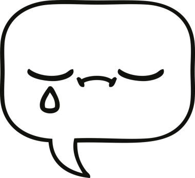 Bir insan tarafından çizilmiş bir konuşma baloncuğunun çizgi çizimi