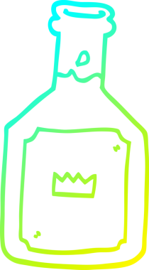 Bir insan tarafından çizilmiş alkollü bir karikatür çizimi.