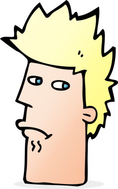 bir insan tarafından çizilmiş karikatür sinir ifadesi