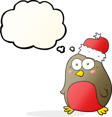 Bir insan tarafından çizilmiş serbest çizim baloncuk Robin çizgi filmi