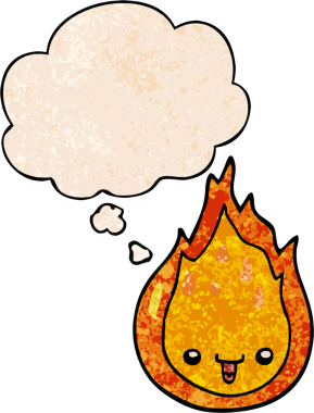 Düşünce baloncuklu çizgi film alevi bir insan tarafından çizilmiş grunge desen tarzı