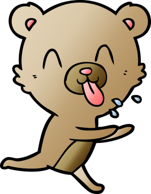 Bir insan tarafından çizilmiş bir çizgi film karakteri.