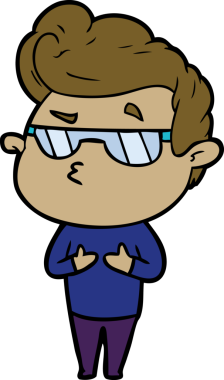 Bir insan tarafından çizilmiş havalı bir çizgi film.