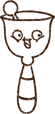 Bir insan tarafından çizilmiş Çan Çanı Kömürü Çizimi