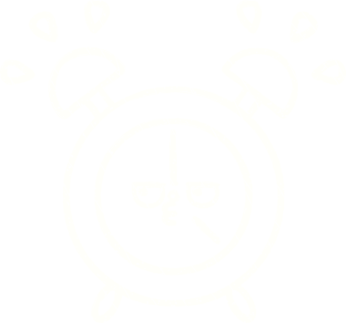 Bir insan tarafından çizilen Alarm Saati Tebeşiri