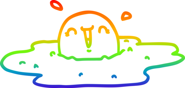 gökkuşağı gradyan çizgi çizimi bir insan tarafından çizilmiş kızarmış yumurta